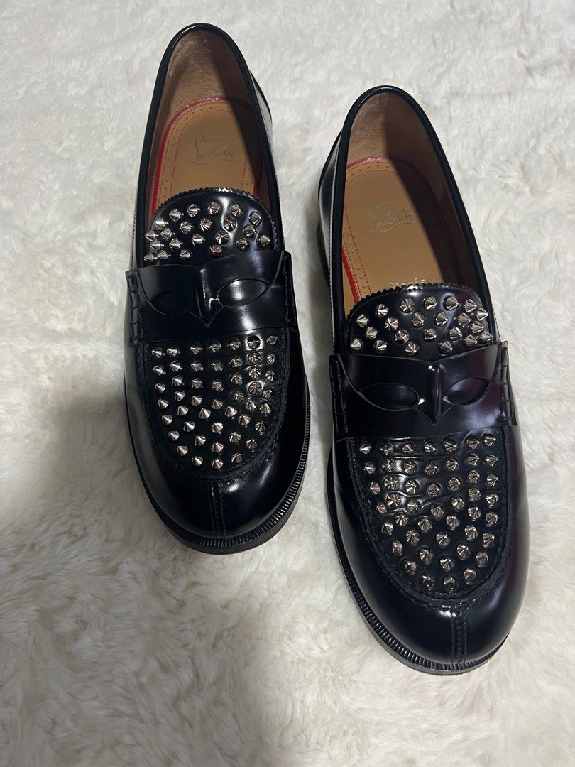 Christian Louboutin No Penny Patent Loafer, 42 / Black