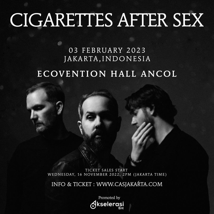 Cigarettes After Sex (CAS) x2 Concert Tickets Jakarta, Tickets