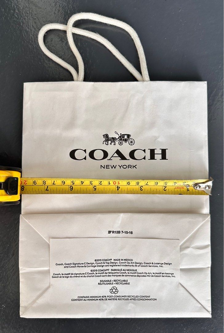 Coach paper bag 2018 top