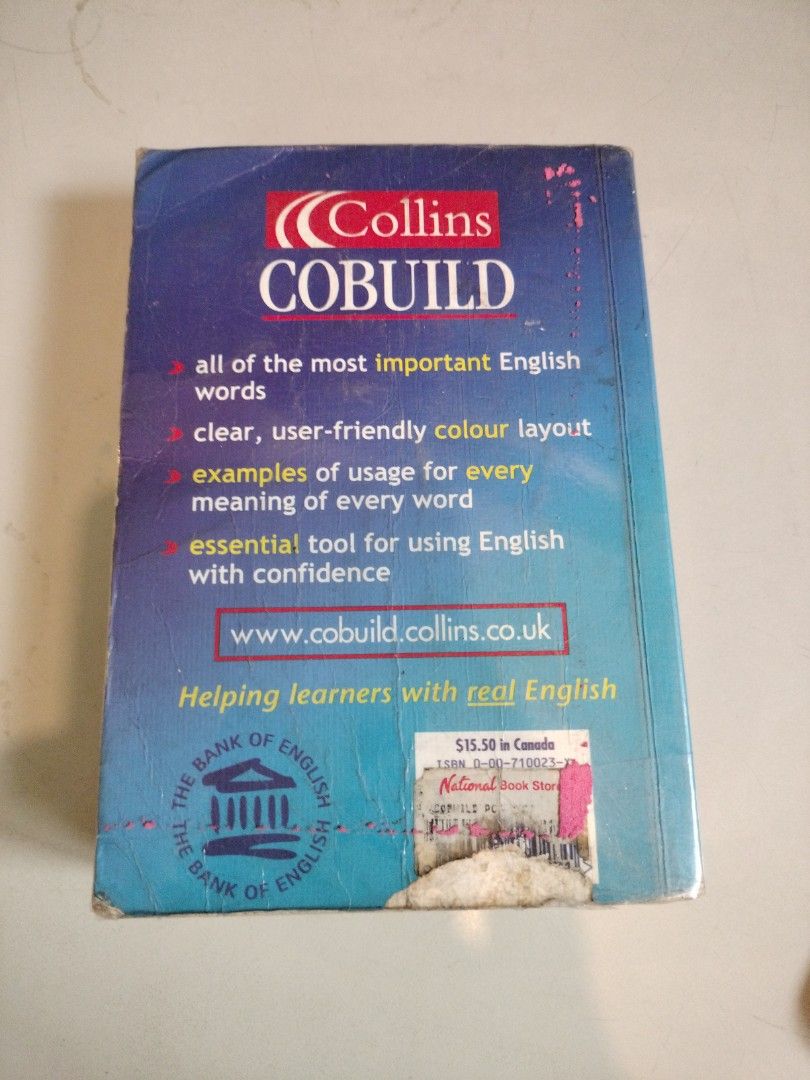 Collins Pocket Dictionary (Category: Storybooks) located in San Juan City. Submitted by julainz (Listing ID 1211605681, Image 2). Description: Hi! I am Selling my pre-loved book in Good Condition! Please DM me for more pictures or details/info about the book. Prices are negotiable. Shopee checkout is available Thank you and Have a Nice Day!! #Books #BooksPH #BooksforSale #Preloved #Decluttering.
