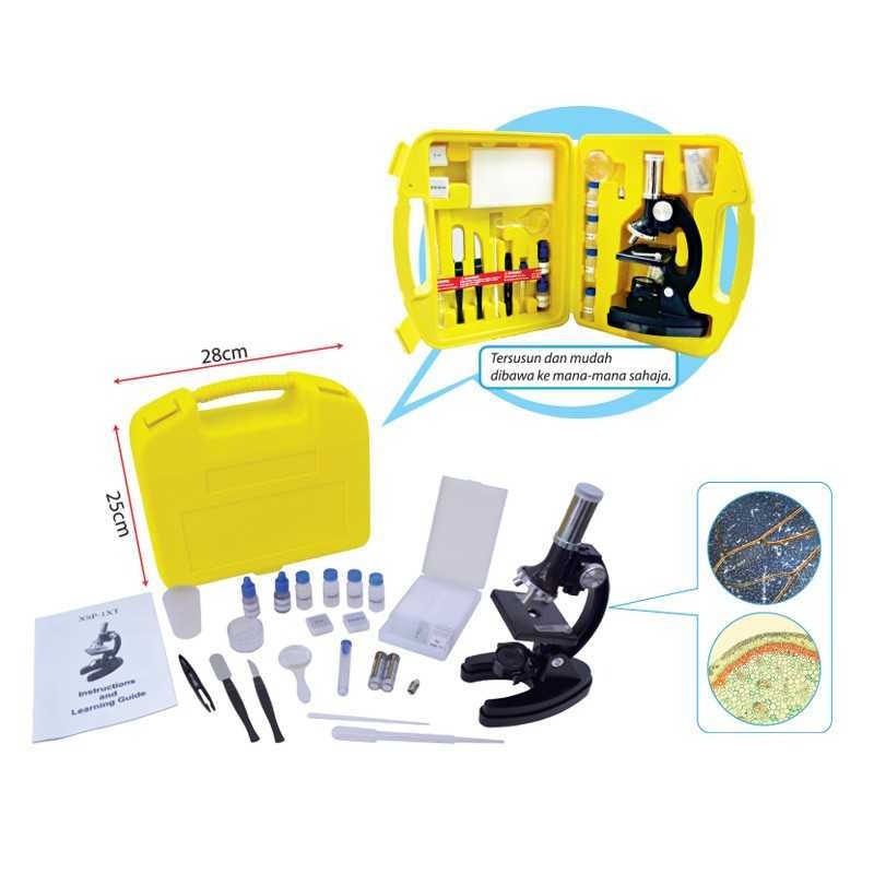 Complete Microscope Set (300x/600x/1200x), Hobbies & Toys, Stationery ...
