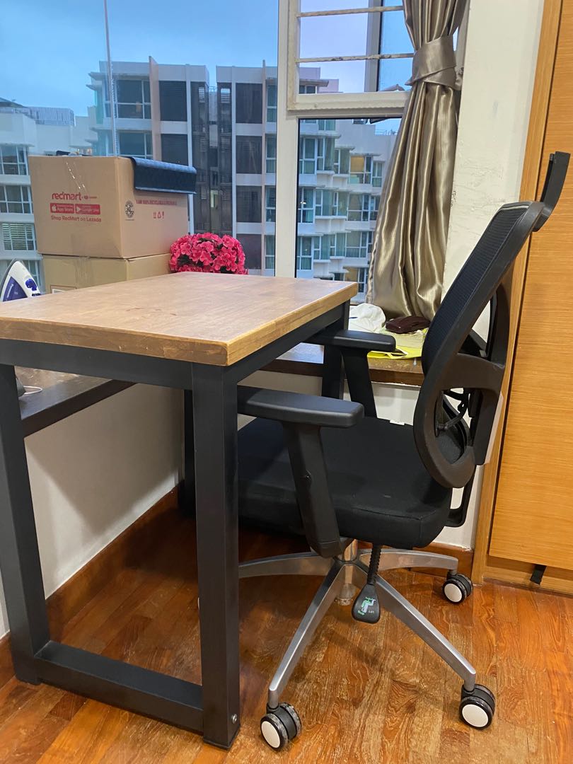 Computer Table & office chair, Furniture & Home Living, Furniture, Tables & Sets on Carousell