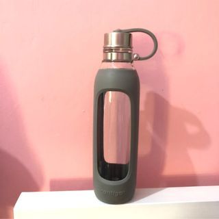 CONTIGO Purity Glass Water Bottle, 20oz, Greyed Jade