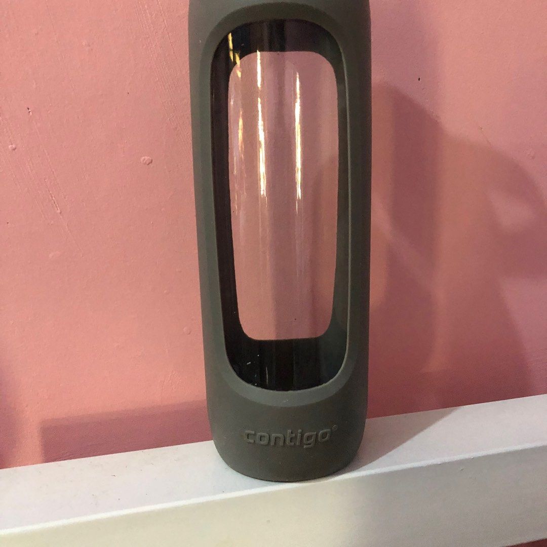 Contigo 20 oz Purity Glass Bottle with Loop, Gray 