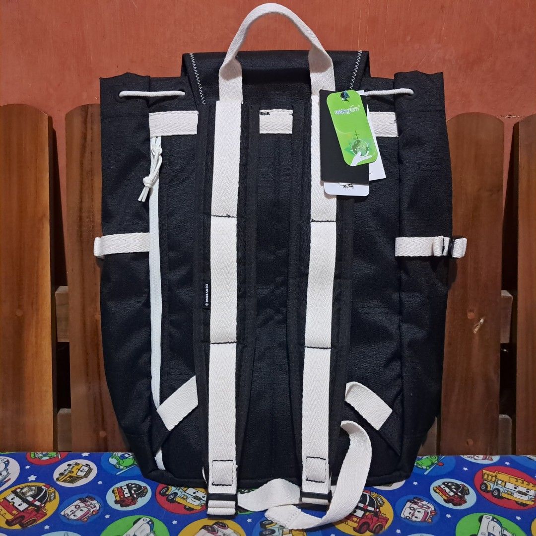 CONVERSE UNISEX RUCKSACK BAG CONVERSE BLACK, Fesyen Pria, Tas