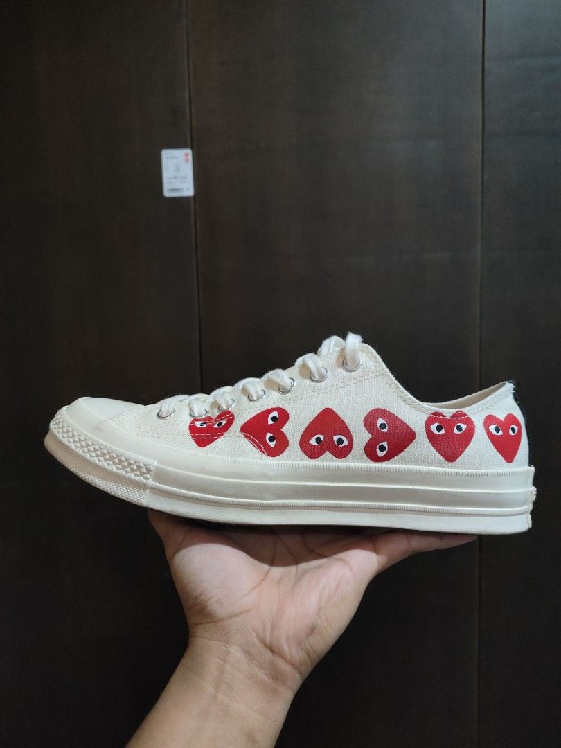 Converse x CDG Multi heart Men s Fashion Footwear Sneakers on
