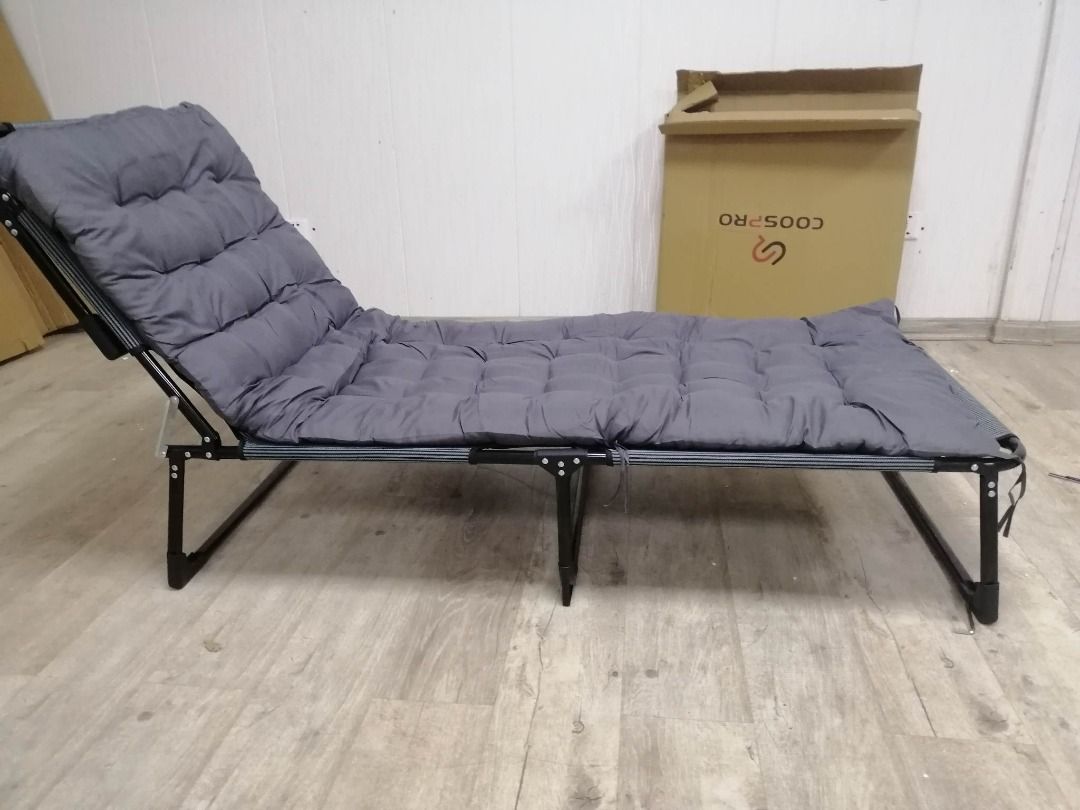 COOSPRO FOLDING BED PORTABLE BED NAP ADJUSTABLE (Category: Bed Frames & Mattresses) located in Caloocan City. Submitted by Dominic288 (Listing ID 1211563964, Image 2). Description: Coospro Folding Bed Portable The new folding bed in 2022, available in all seasons, with various combinations of breathable mattresses Material: Oxford cloth + steel frame 56CM comes with products: 1 pillow + 1 eye mask + 1 dust cover 68CM comes with products: 1 pillow