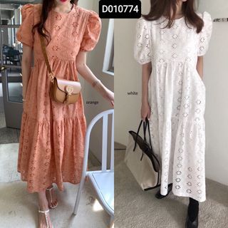 D010774 dress katun import dress embroidery dress vintage dress bangkok