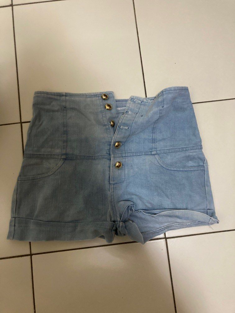 Gold outlet denim shorts