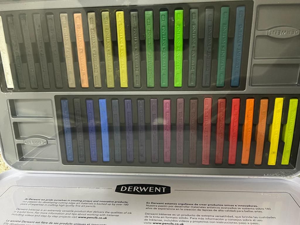 長期納期 Inktense Blocks 36 Color Tin- 並行輸入 筆記用具