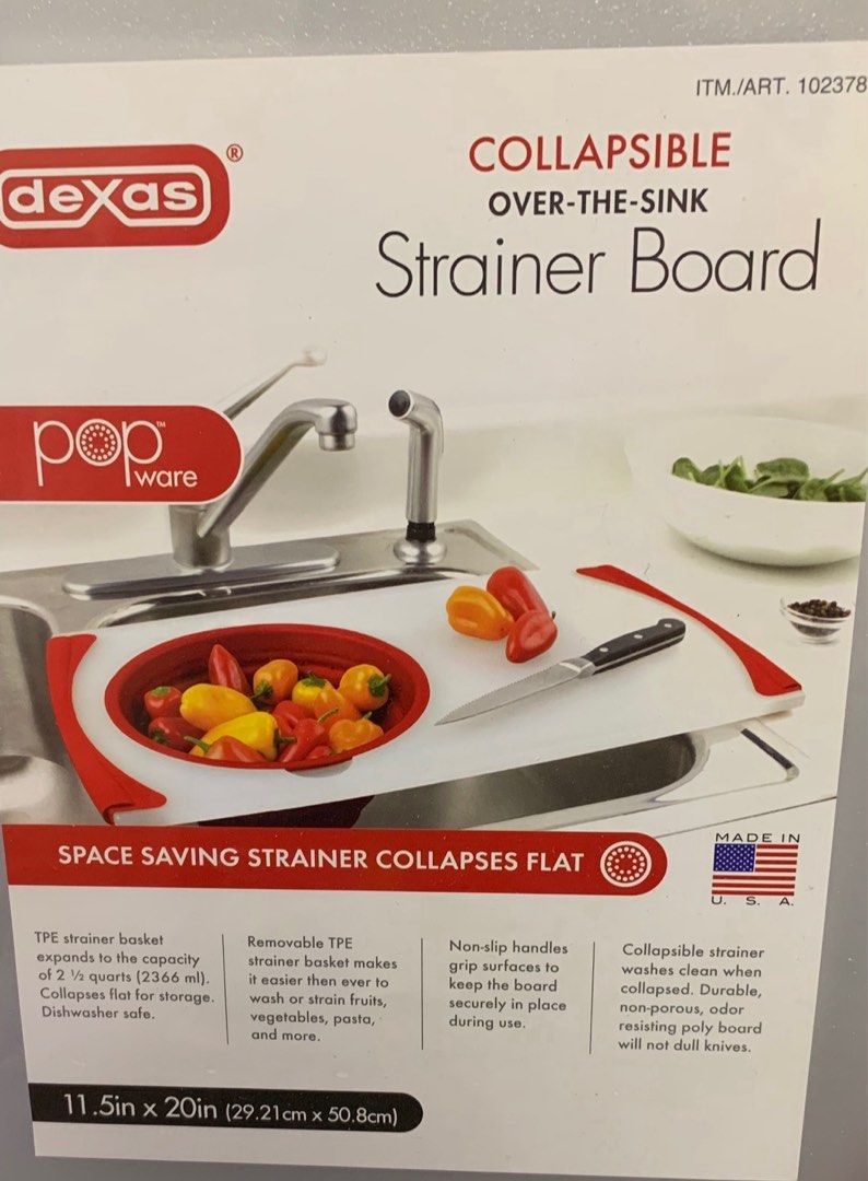 Dexas strainer board (Category: Other Kitchenware & Tableware) located in Manila. Submitted by slothyspad (Listing ID 1211554109, Image 2). Description: .