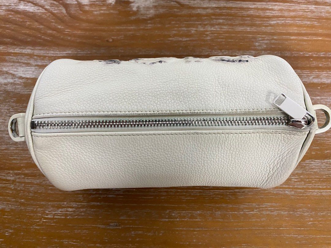 White cheap company purse