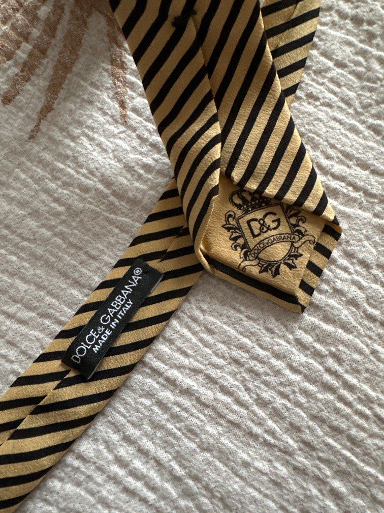 Dolce & Gabbana striped skinny tie, Men's Fashion, Watches & Accessories,  Ties on Carousell