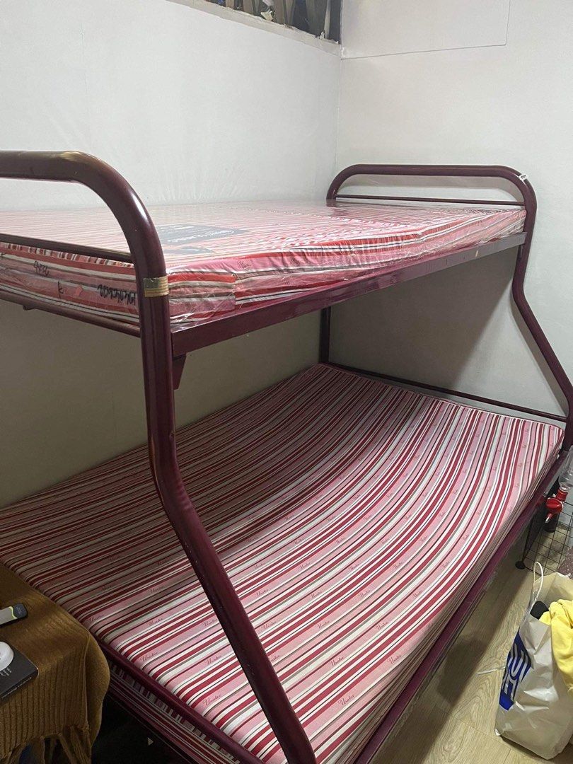 Double deck with URATEX, Furniture & Home Living, Furniture, Bed Frames