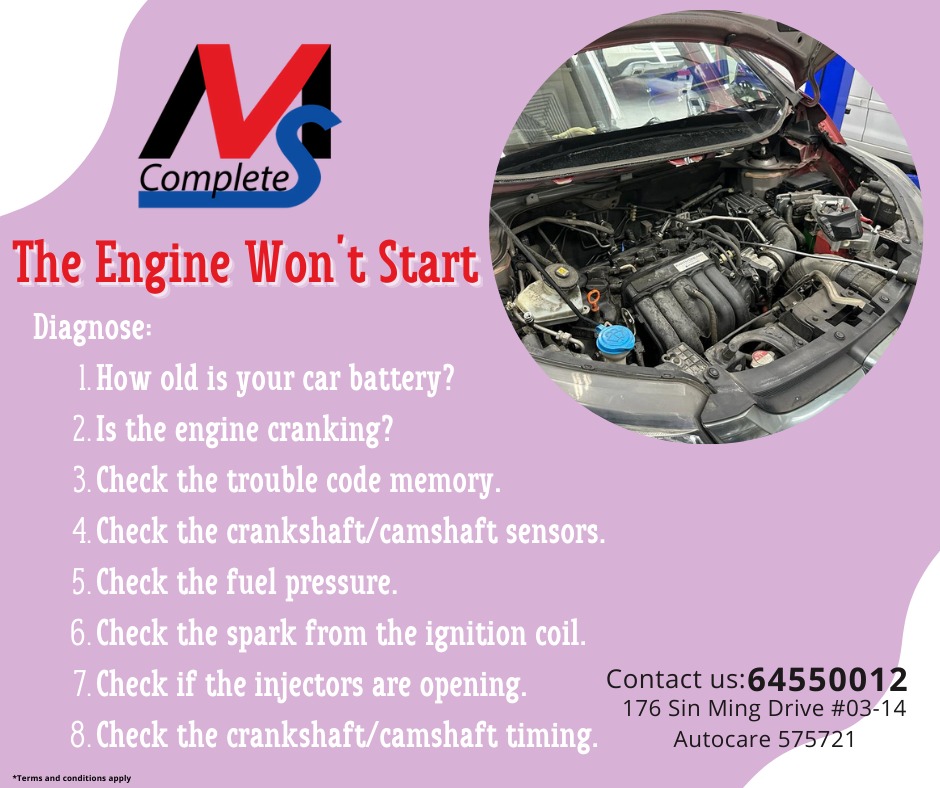 Engine Won't Start?, Car Accessories, Car & Services on Carousell