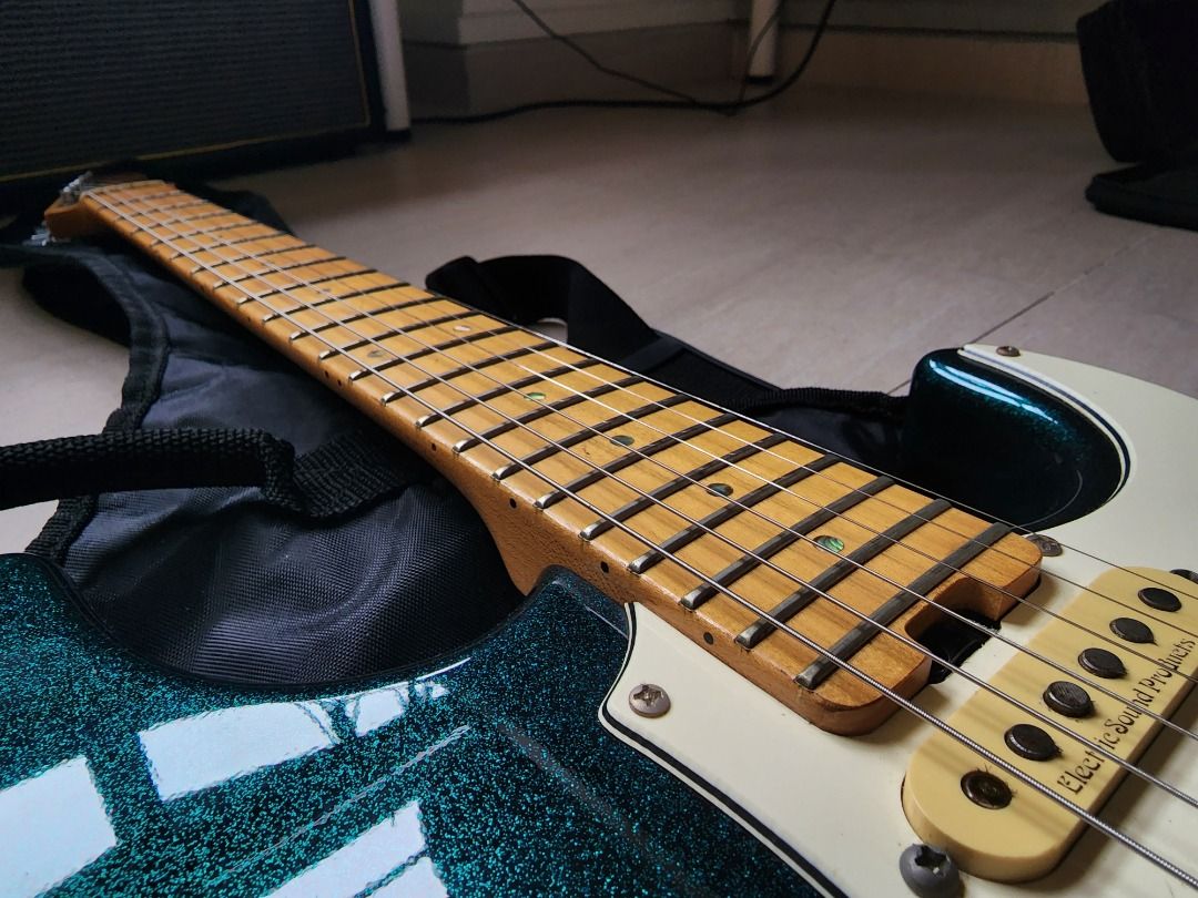 ESP Snapper S/AL Metallic Green, Hobbies & Toys, Music & Media, Musical ...