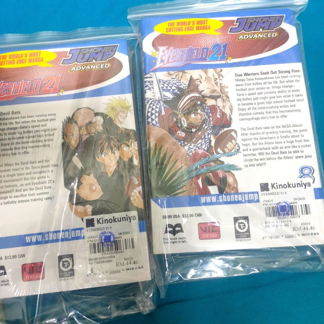 Eyeshield 21 Manga Original Viz Media, Hobbies & Toys, Books