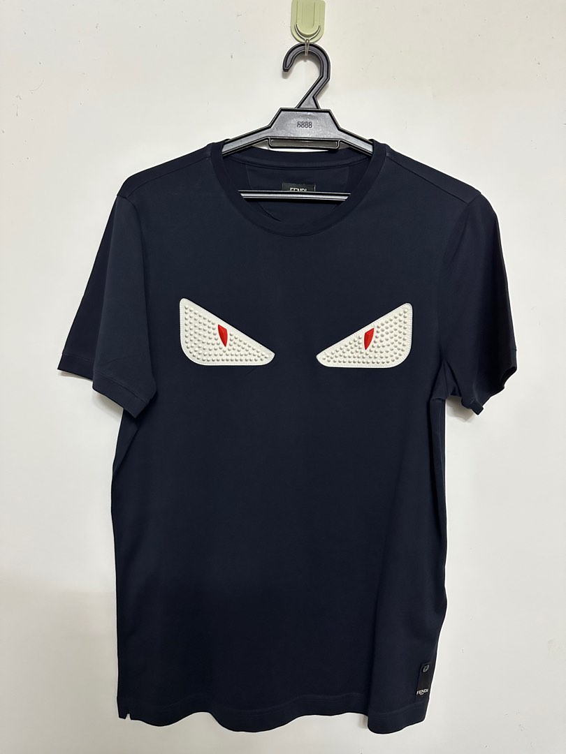 Fendi Monster Eye Tshirt Men s Fashion Tops Sets Tshirts