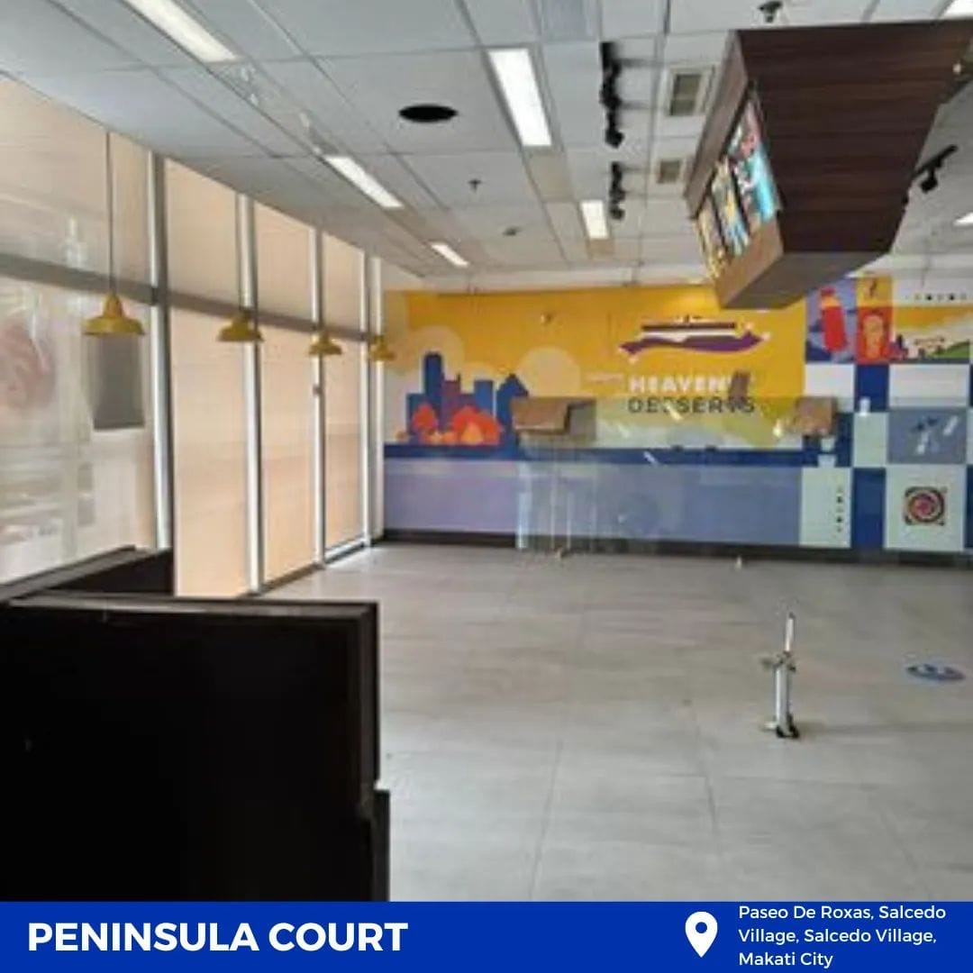 FOR RENTThe Peninsula Court Retail Space, 133 Sqm., Makati City