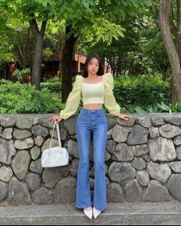 FREE NM - Uniqlo U Blue Flared Jeans