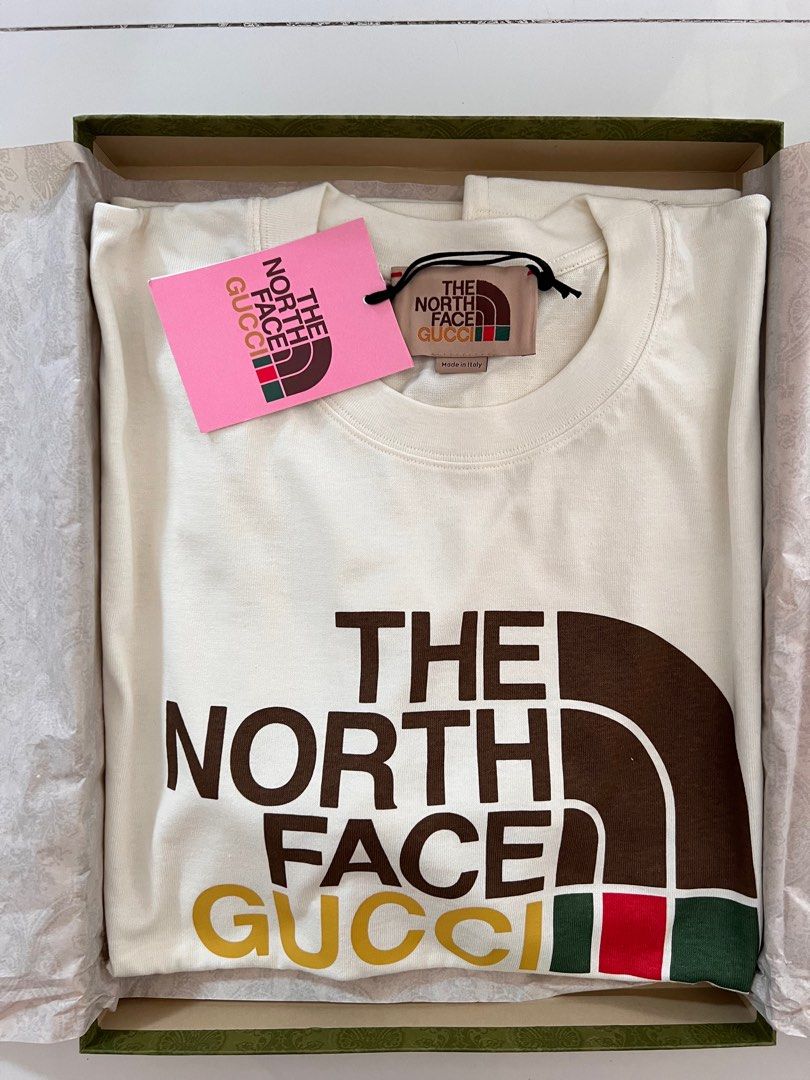 Gucci X The North Face T-Shirt, Men'S Fashion, Tops & Sets, Tshirts & Polo  Shirts On Carousell