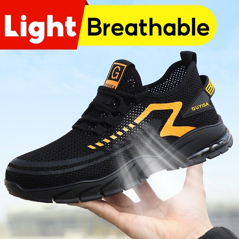 Guyisa Safety Shoes Breathable, Men's Fashion, Footwear, Sneakers on ...