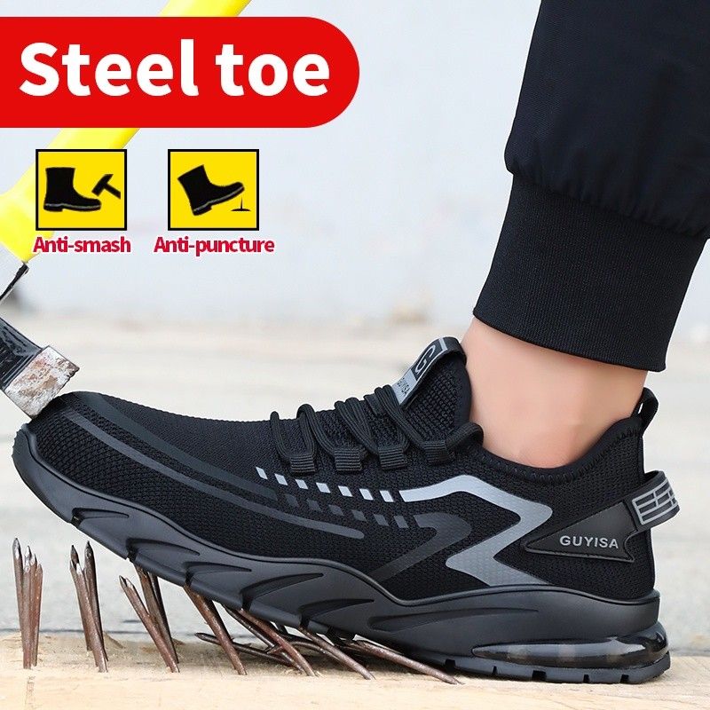 Guyisa Safety Shoes Breathable, Men's Fashion, Footwear, Sneakers on