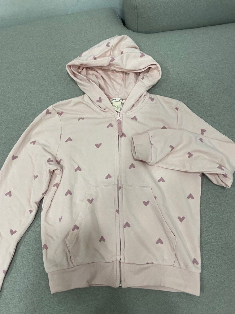 H u0026 M Long Sleeve Heart Jacket, Babies u0026 Kids, Babies u0026 Kids Fashion on  Carousell