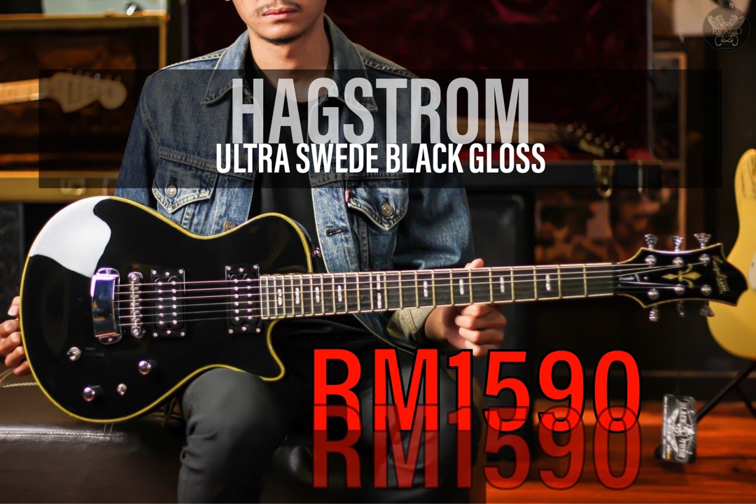 Hagstrom ultra deals swede black gloss