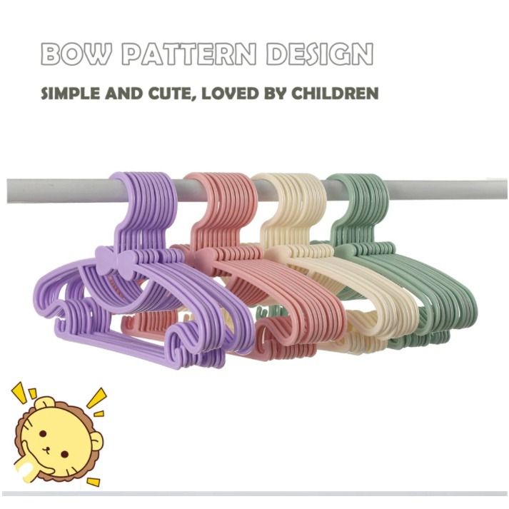 10/20pcs Portable Clothes Hanger Kids Children Toddler Baby