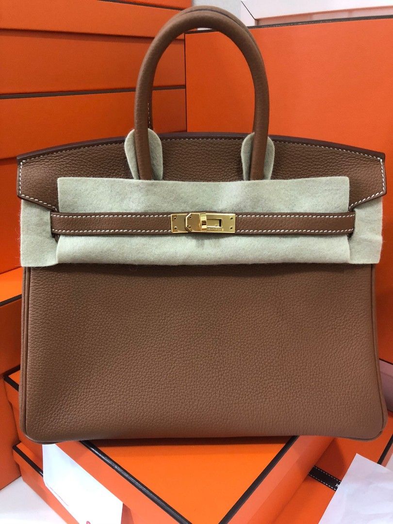 brand new Hermes Birkin 25, Gris Etain in Togo. RGHW, Stamp D, Luxury, Bags  & Wallets on Carousell