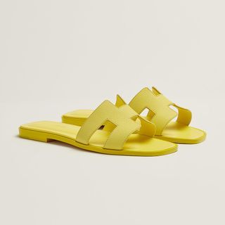 Hermes Oran Size 38 Jaune Curcuma Yellow