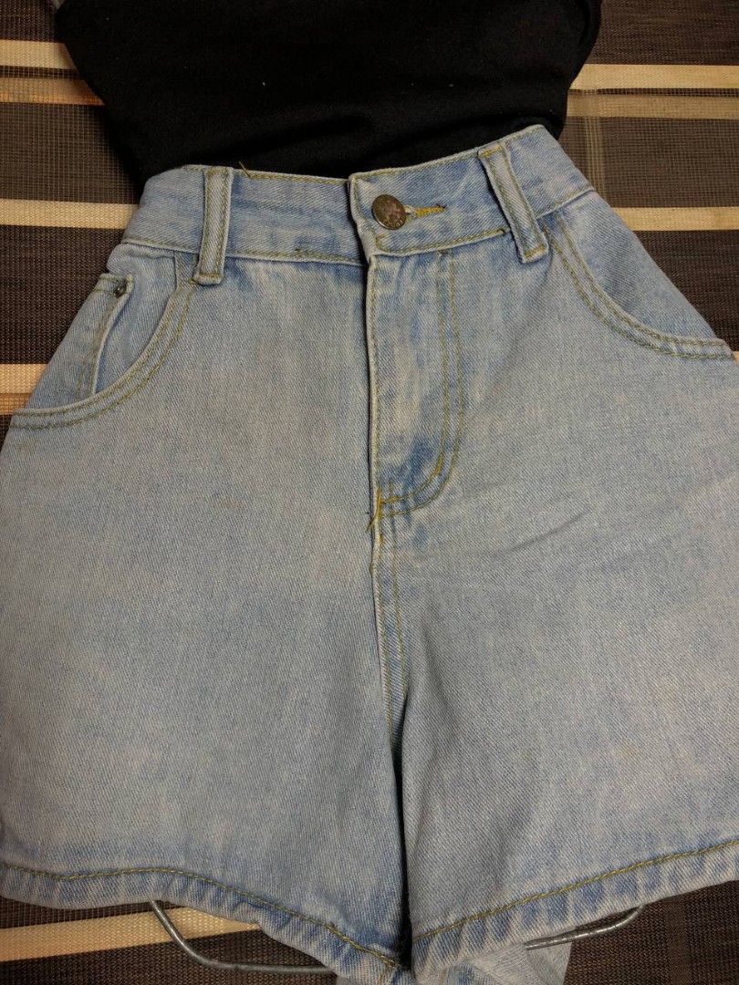 High Rise Waist Clean Cut A Line Shorts