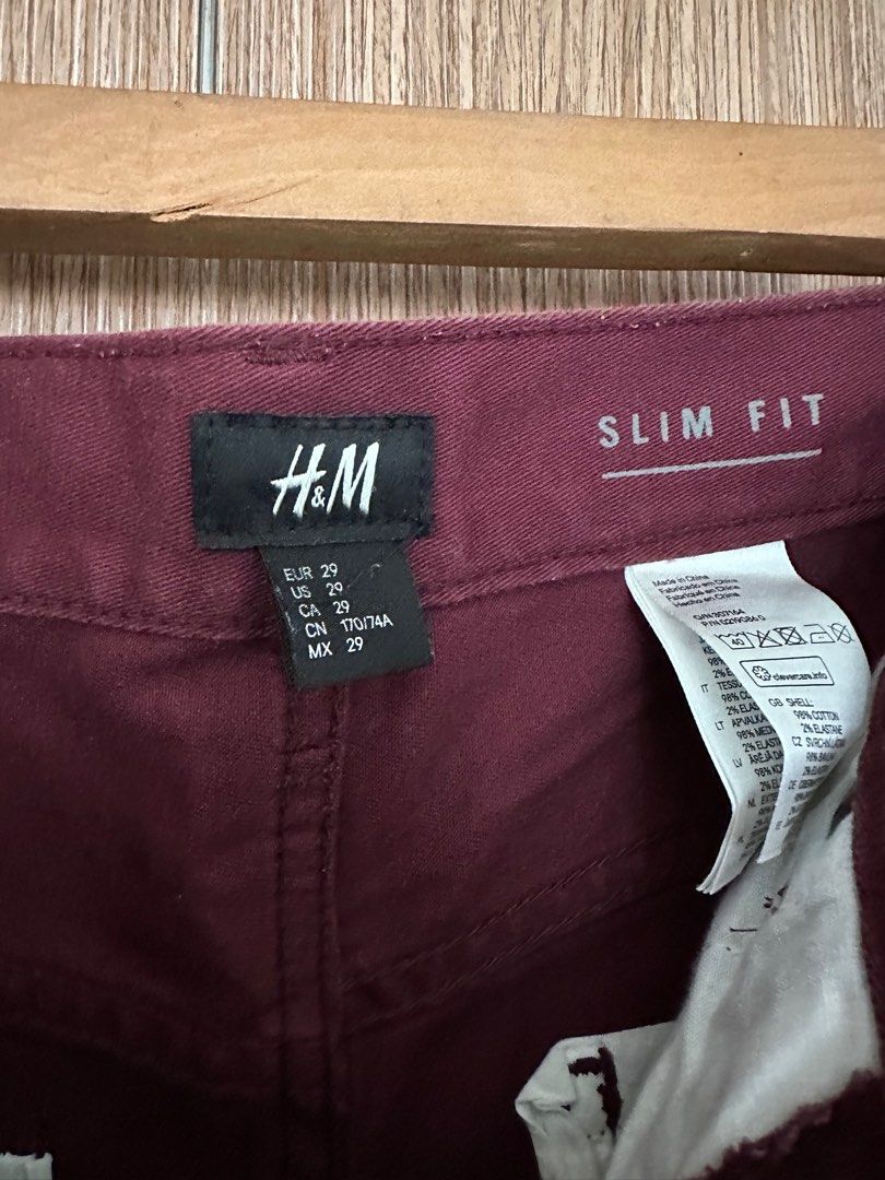 H and m slim shop fit chinos
