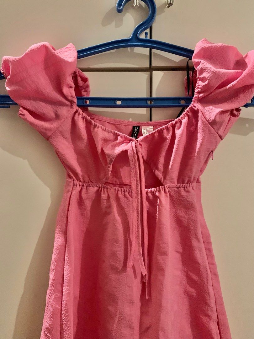 H&M PINK DRESS, Women's Fashion, Dresses & Sets, Dresses on Carousell