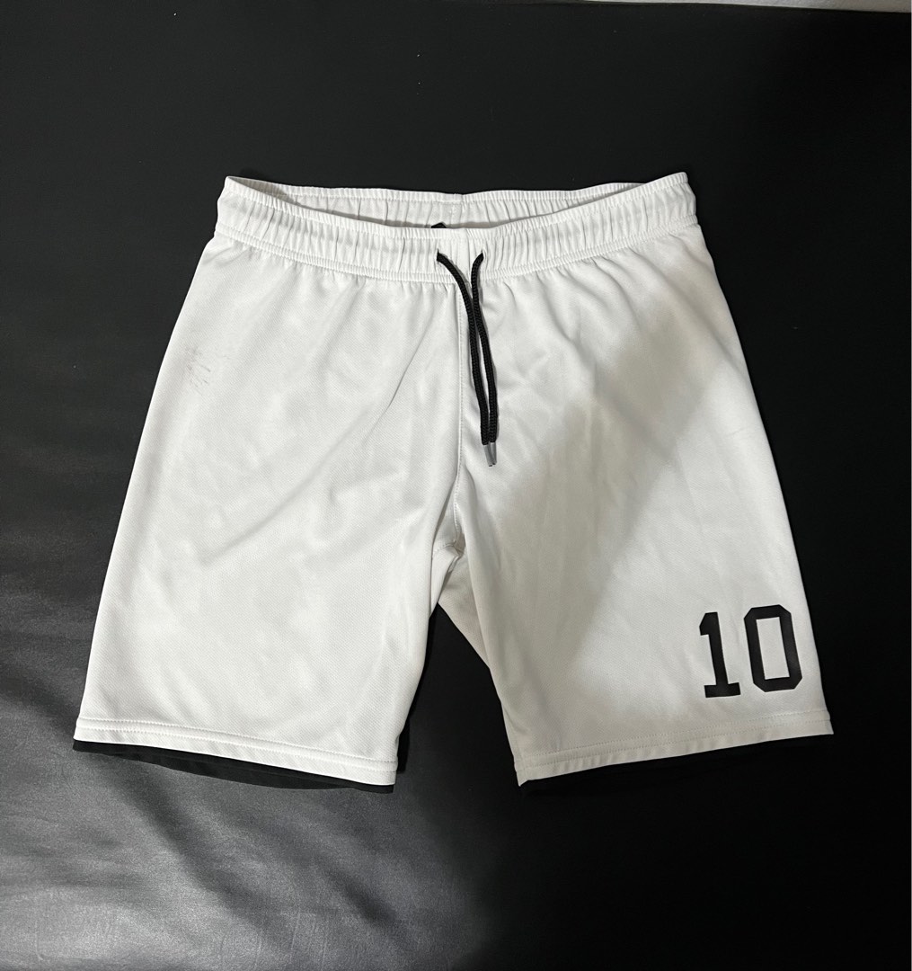 H&M White Basketball Shorts, Babies & Kids, Babies & Kids Fashion on