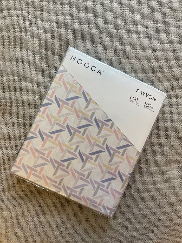 Hooga 100 cotton super single bed sheet set, Furniture & Home Living