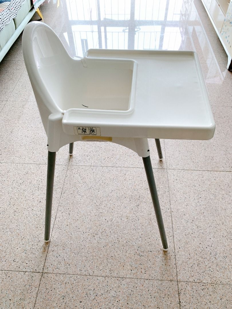 Ikea Baby Highchair With tray, White Color, 10, Babies & Kids, Baby
