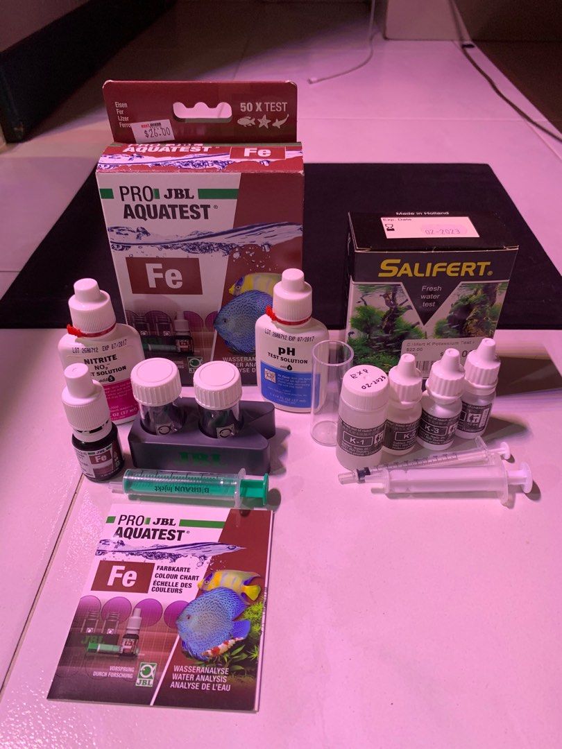 Iron test kit, bonus potassium test kit and ph test, Pet Supplies