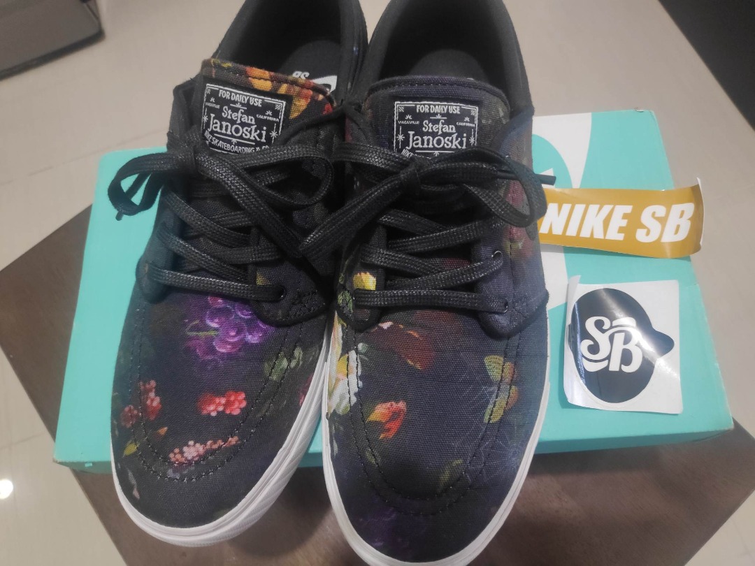Janoski Black Floral Men s Fashion Footwear Casual Shoes on