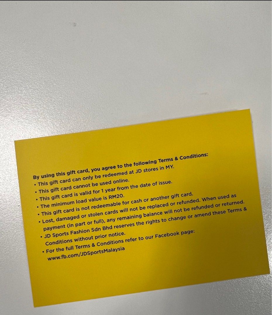 JD SPORTS GIFT CARD RM600, Tickets & Vouchers, Store Credits on Carousell