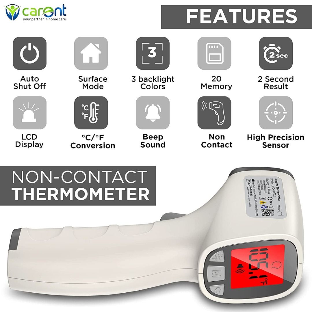 Non Contact InfraRed Thermometer JPD-FR202 (Ready Stocks)