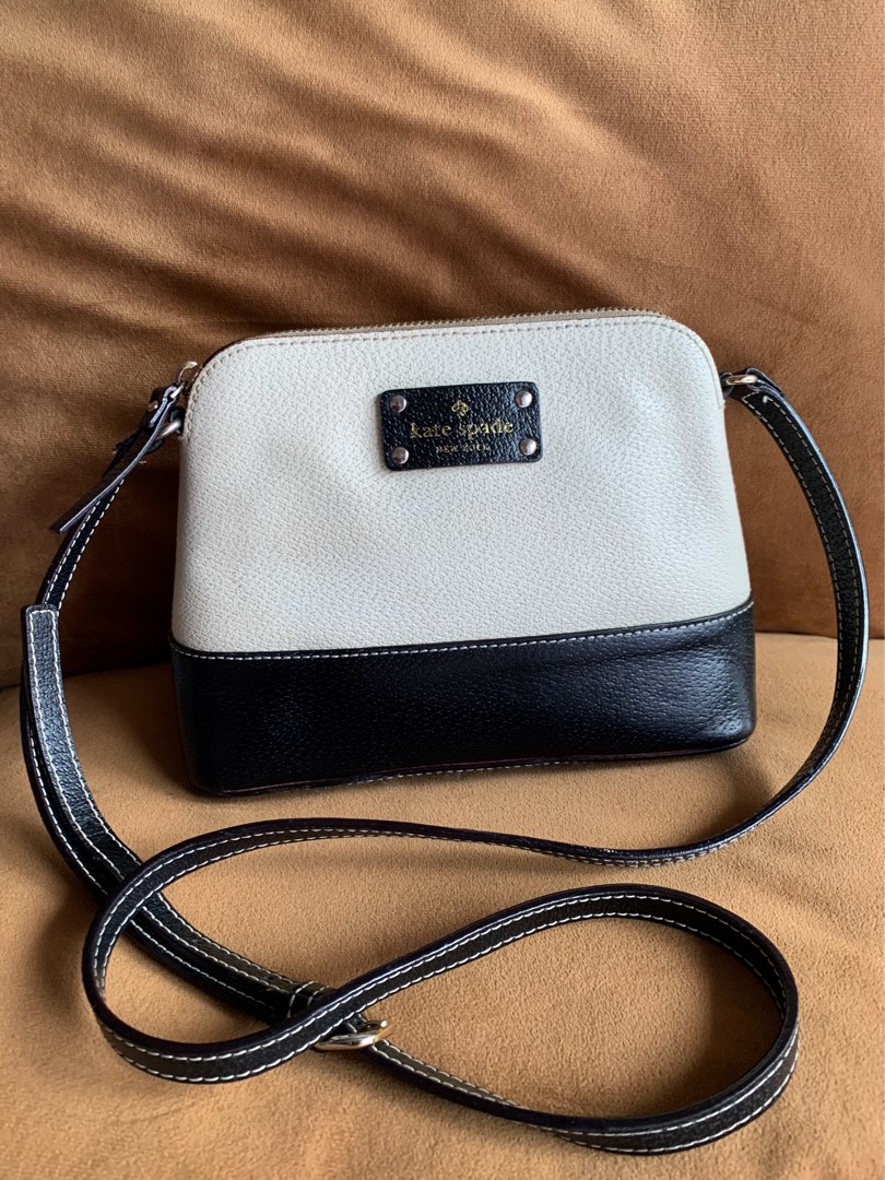 Kate Spade Wellesly Hanna white and black Luxury Bags Wallets