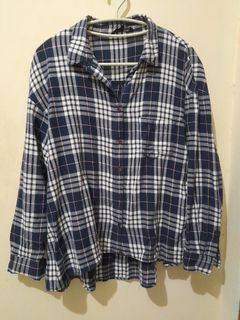 Kemeja flanel oversize