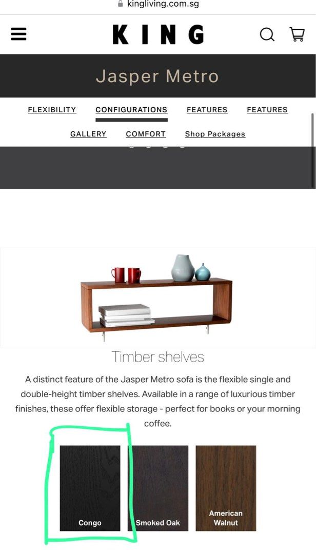 KING LIVING Jasper Metro, Furniture & Home Living, Furniture, Sofas