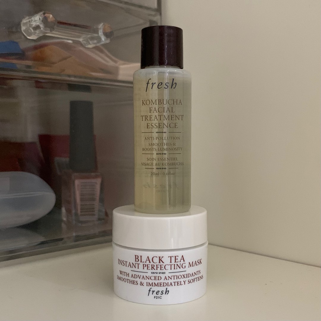 Kombucha Facial Treatment Essence (20ml) & Black Tea Instant Perfecting