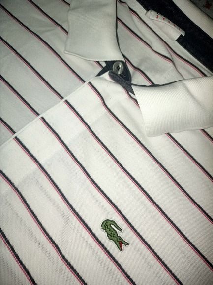 Lacoste Polo Shirt (Category: Tshirts & Polo Shirts ) located in Manila. Submitted by da666ul (Listing ID 1211671420, Image 3). Description: Lacoste Sport Size 5 20.5x27.5.