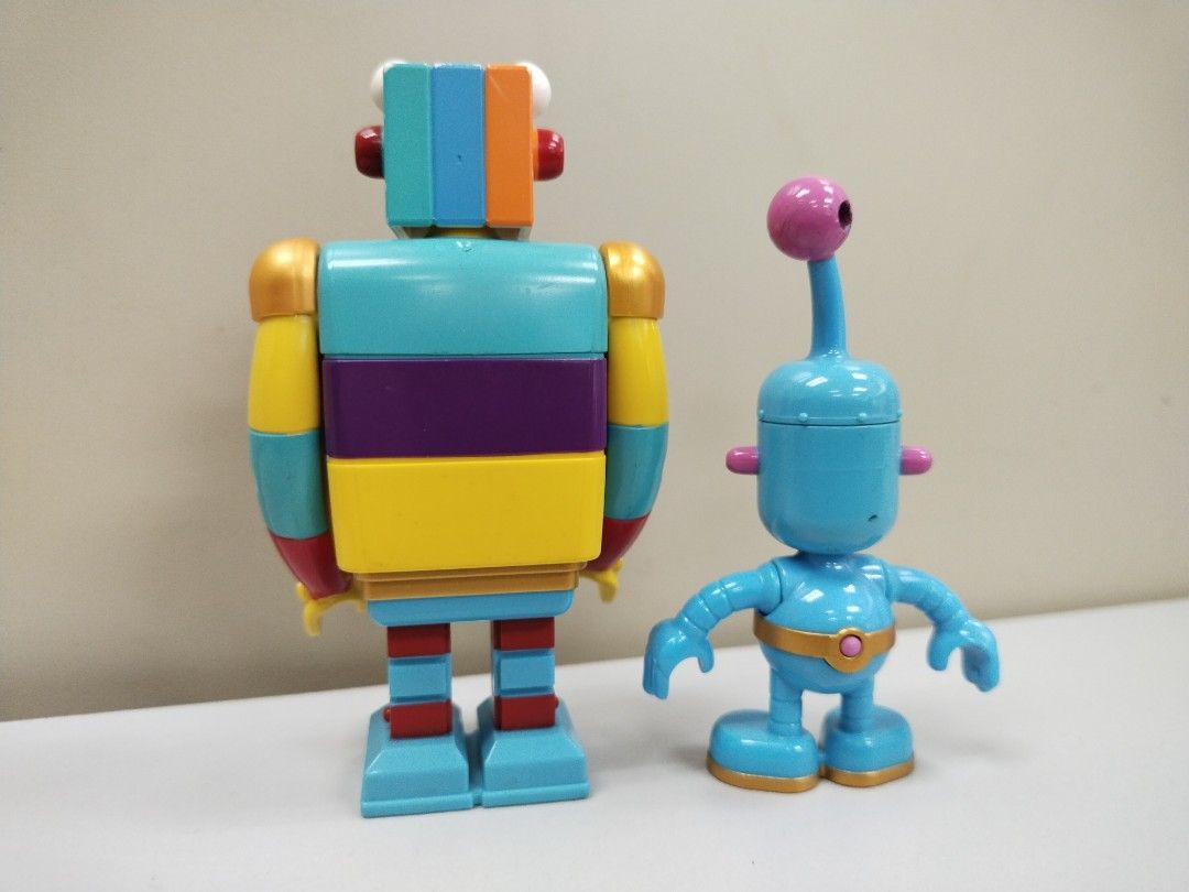 Lego Duplo Little Robots Blue and Stripy Figures Hobbies Toys