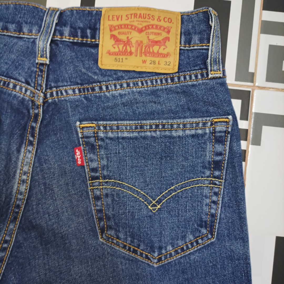 LEVIS 511 SLIMFIT NON-STRETCH, WATER<LESS TAG 29x32, Men's Fashion,  Bottoms, Jeans on Carousell