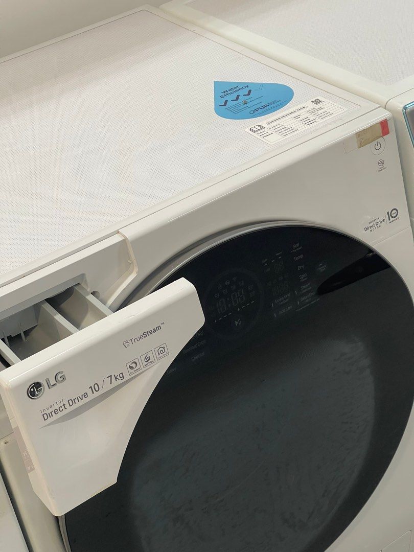 LG FG1410H3W Direct Drive Front Load Washer Cum Dryer 10 / 7KG, TV